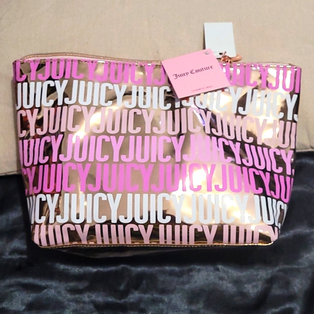 JUICY COUTURE | All Over Logo Cosmetic Make Up Travel Bag